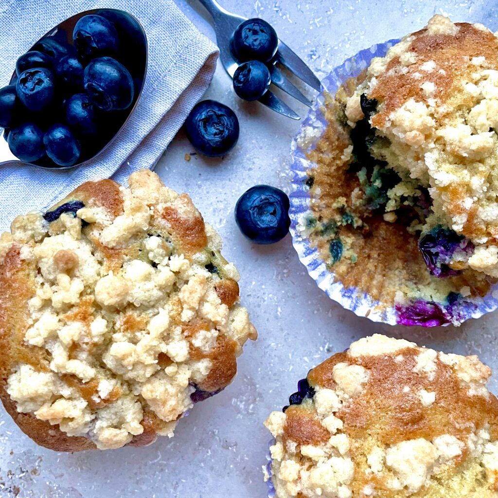 Blaubeer-Muffins mit Streuseln - Hunger auf Süßes