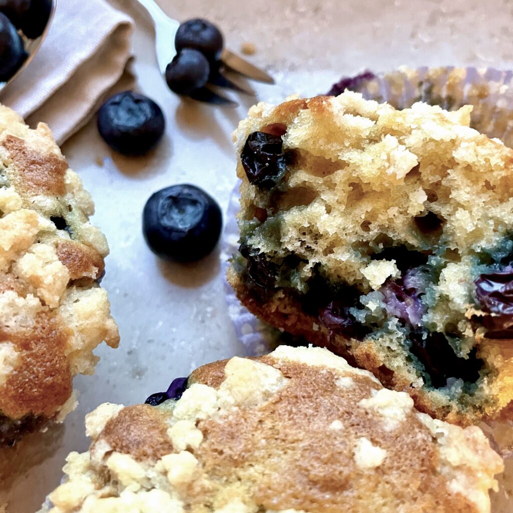 Blaubeer-Muffins mit Streuseln - Hunger auf Süßes