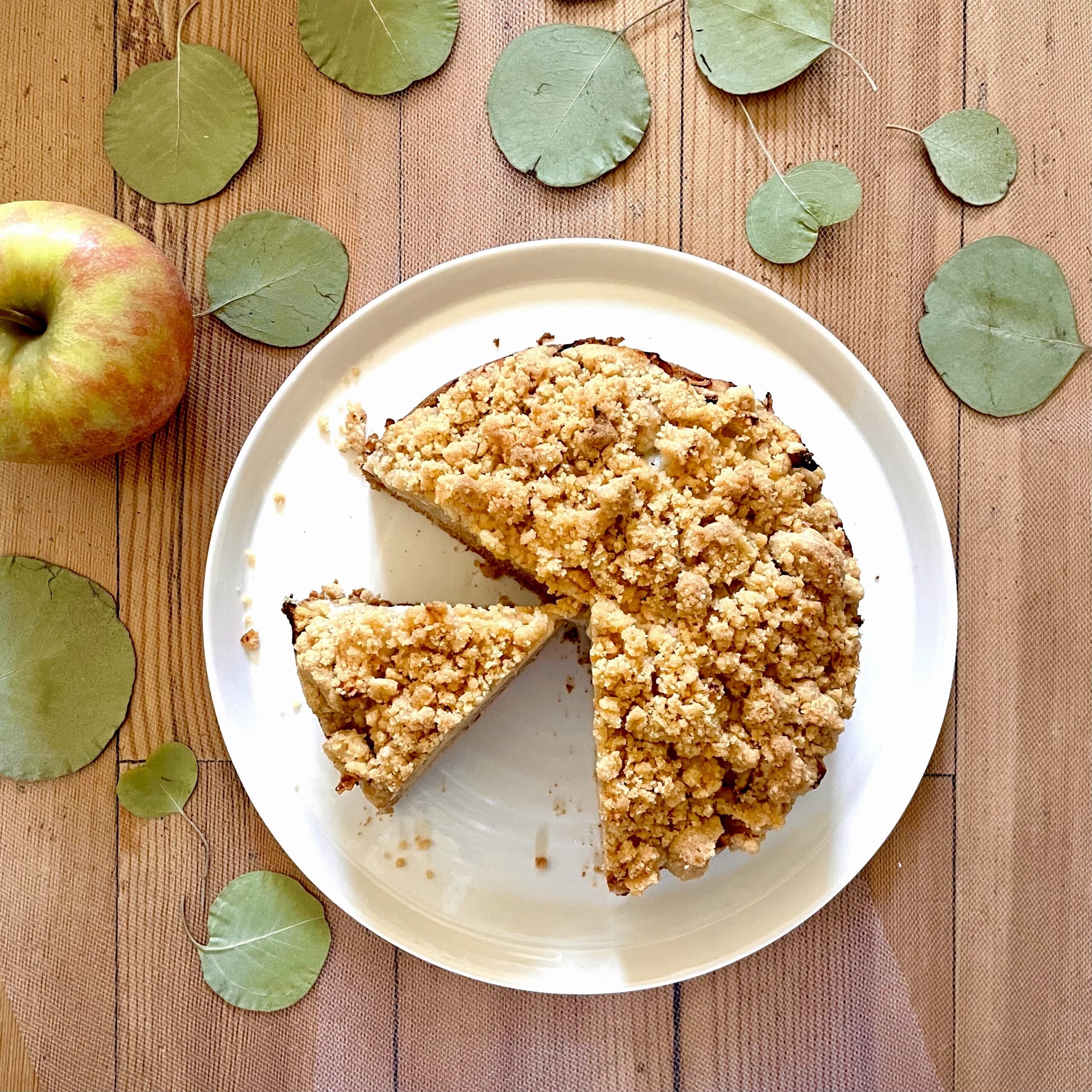 Kleiner Apfelstreuselkuchen (vegan) - Hunger auf Süßes